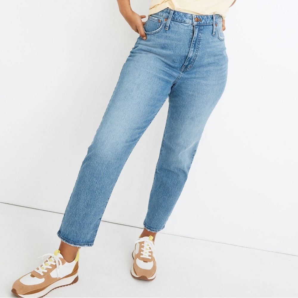 madewell classic straight jeans size 25